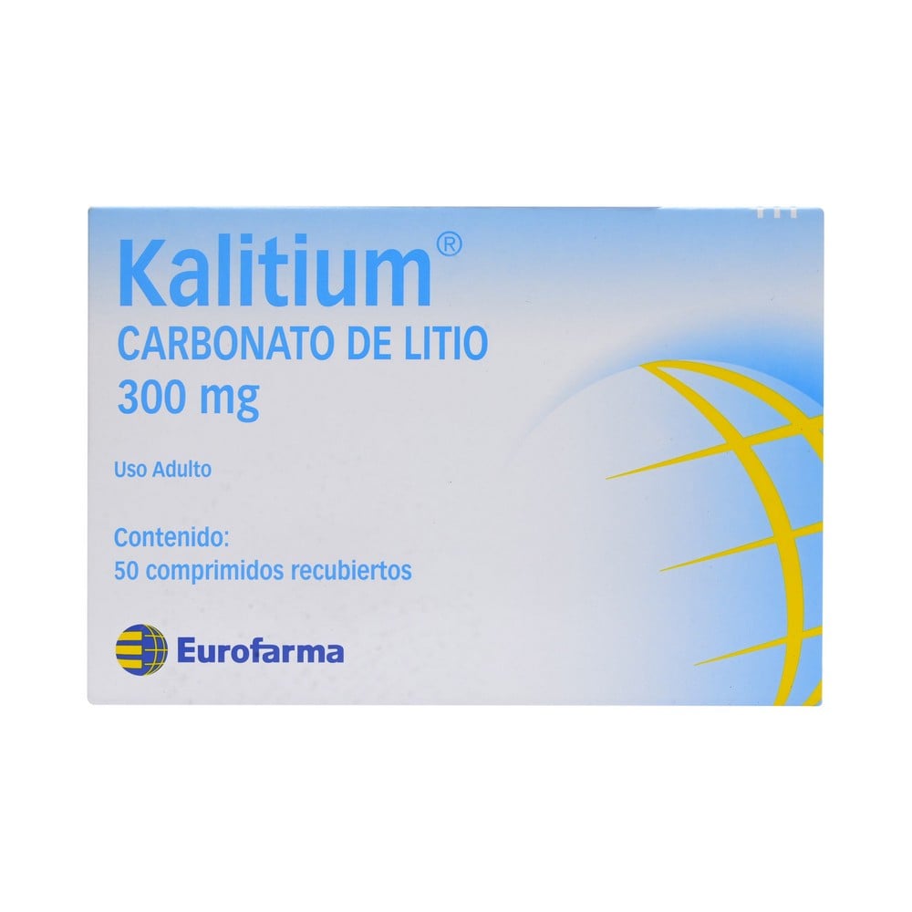 Kalitium Carbonato De Litio 300 mg 50 Comprimidos