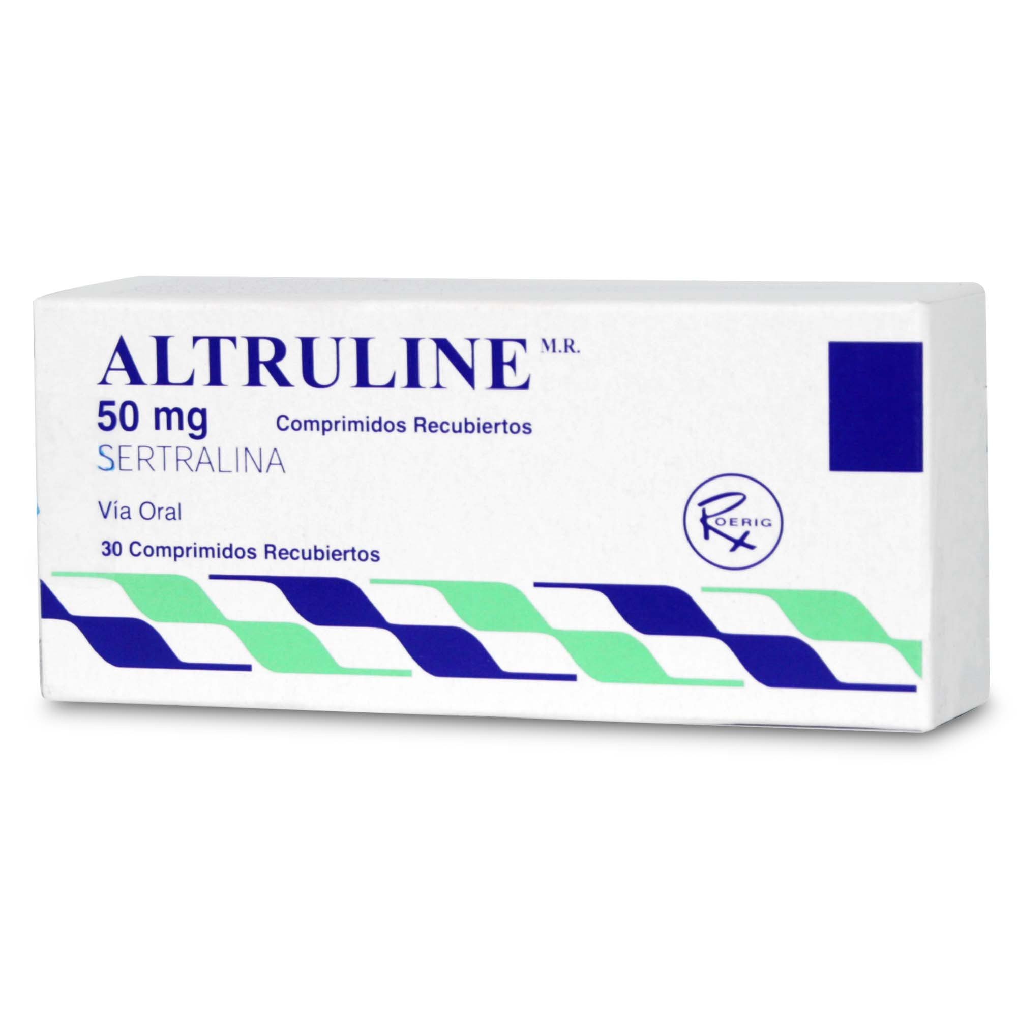 Altruline Sertralina 50 mg 30 Comprimidos Recubierto