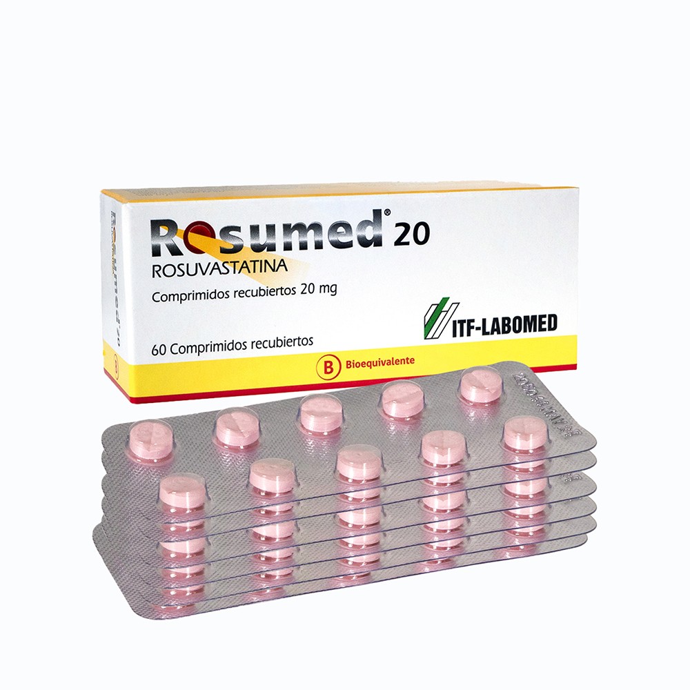 Rosumed Rosuvastatina 20 mg 60 Comprimidos