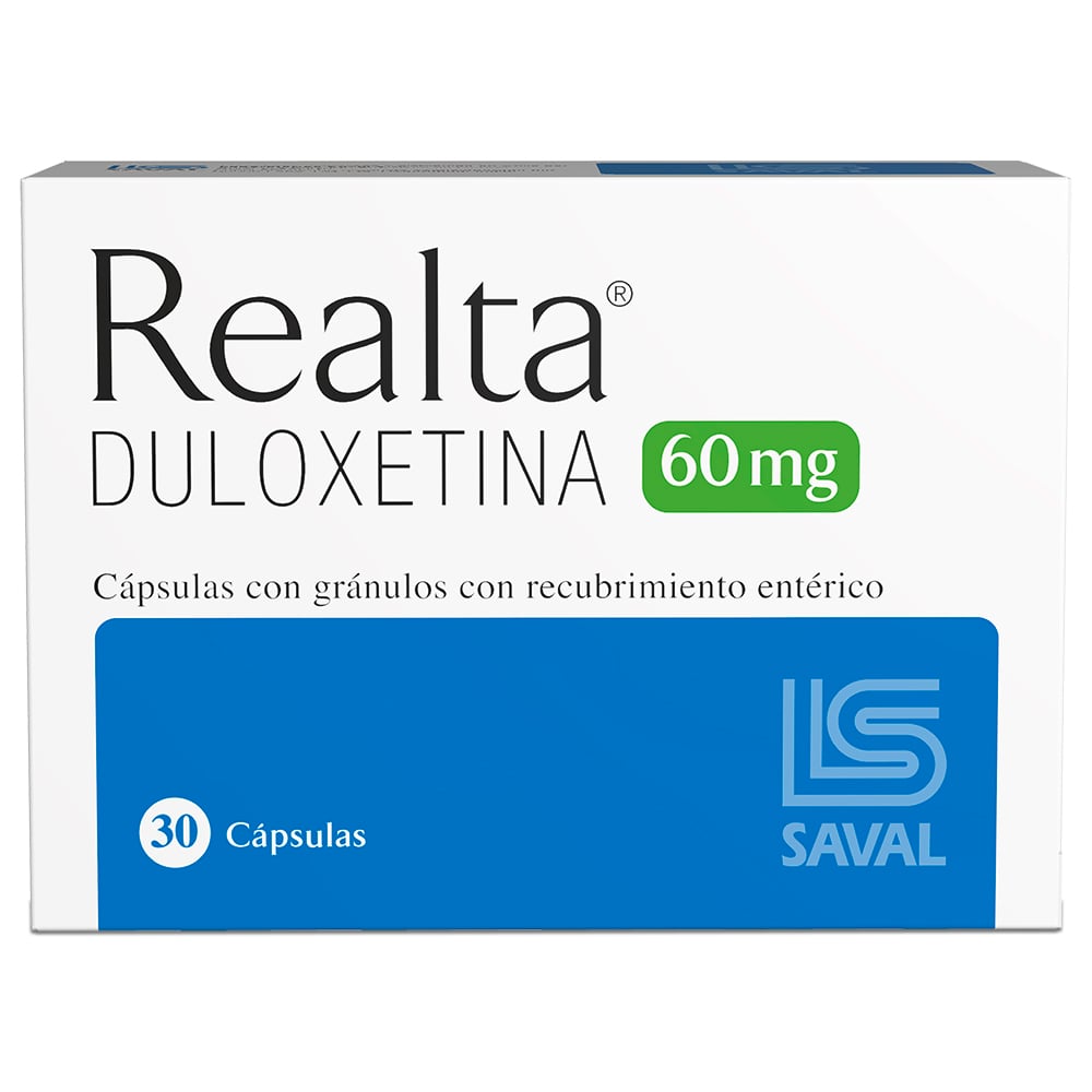 Realta Duloxetina 60 mg 30 Cápsulas