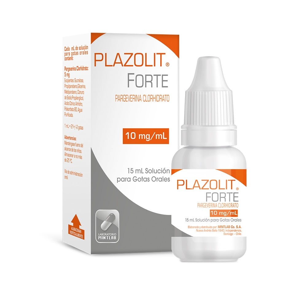 PLAZOLIT SOLUCIÓN PARA GOTAS ORALES 5 mg / mL (PARGEVERINA CLORHIDRATO)