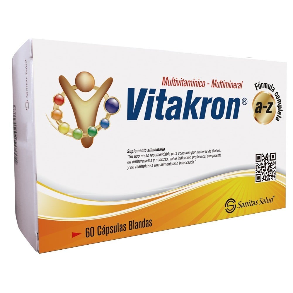 Vitakron A-Z Multivitaminico Multimineral 60 Capsulas Blandas