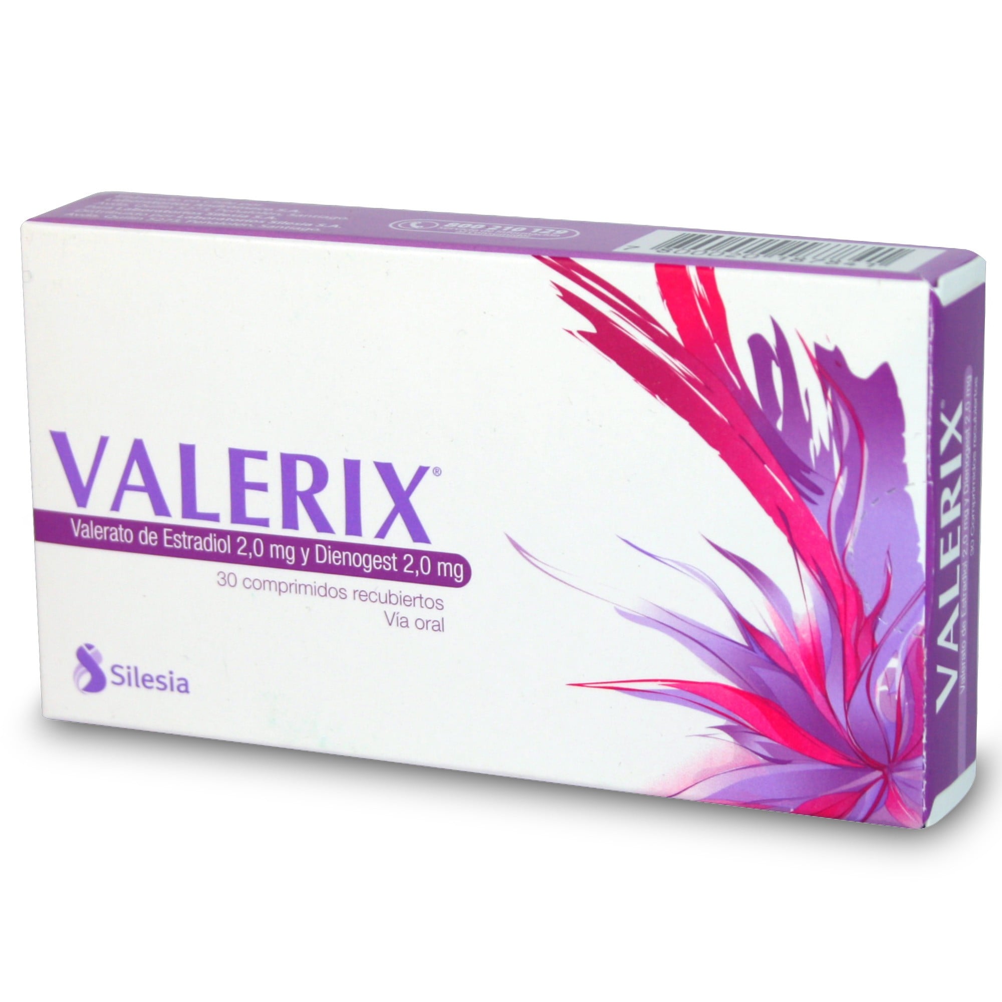Valerix Estradiol 2 mg 30 Comprimidos Recubierto