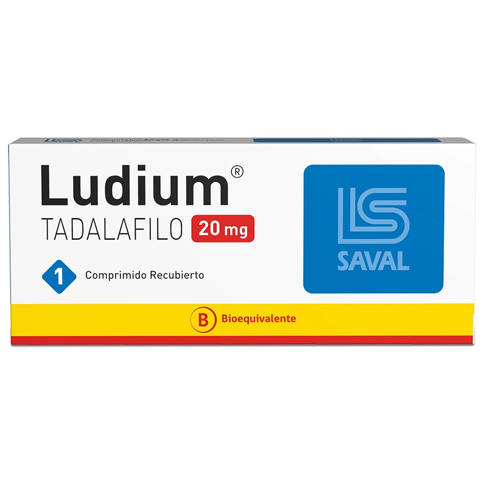 Ludium Tadalafilo 20 mg 1 Comprimido Recubierto