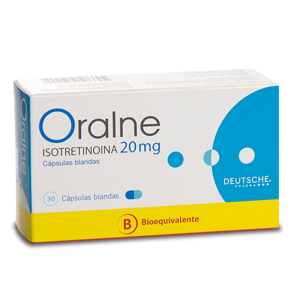 Oralne Isotretinoina 20 mg 30 Cápsulas Blandas
