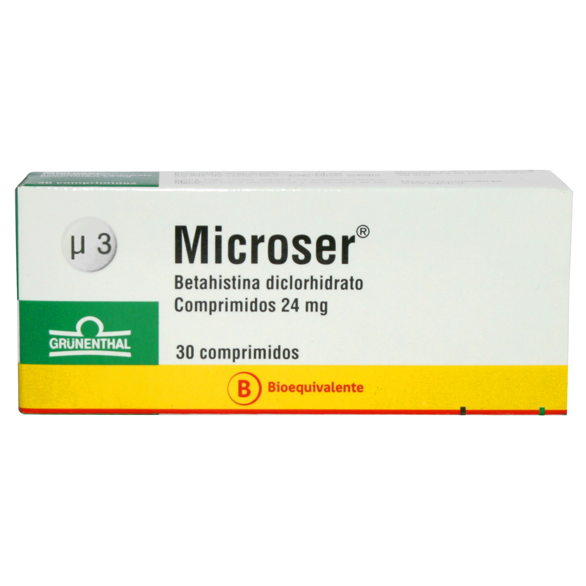MICROSER COMPRIMIDOS 24 mg