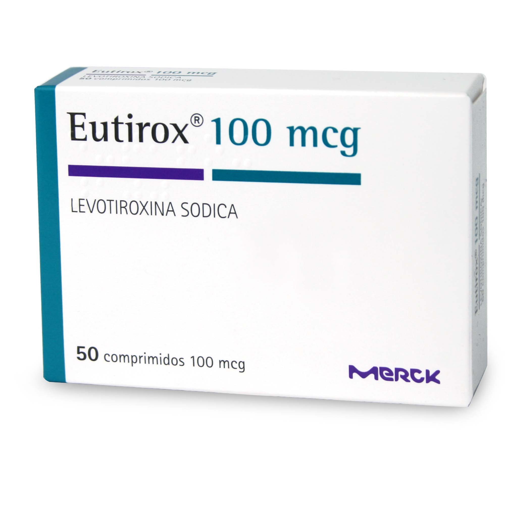 Eutirox 100 Levotiroxina 100 mcg 50 Comprimidos