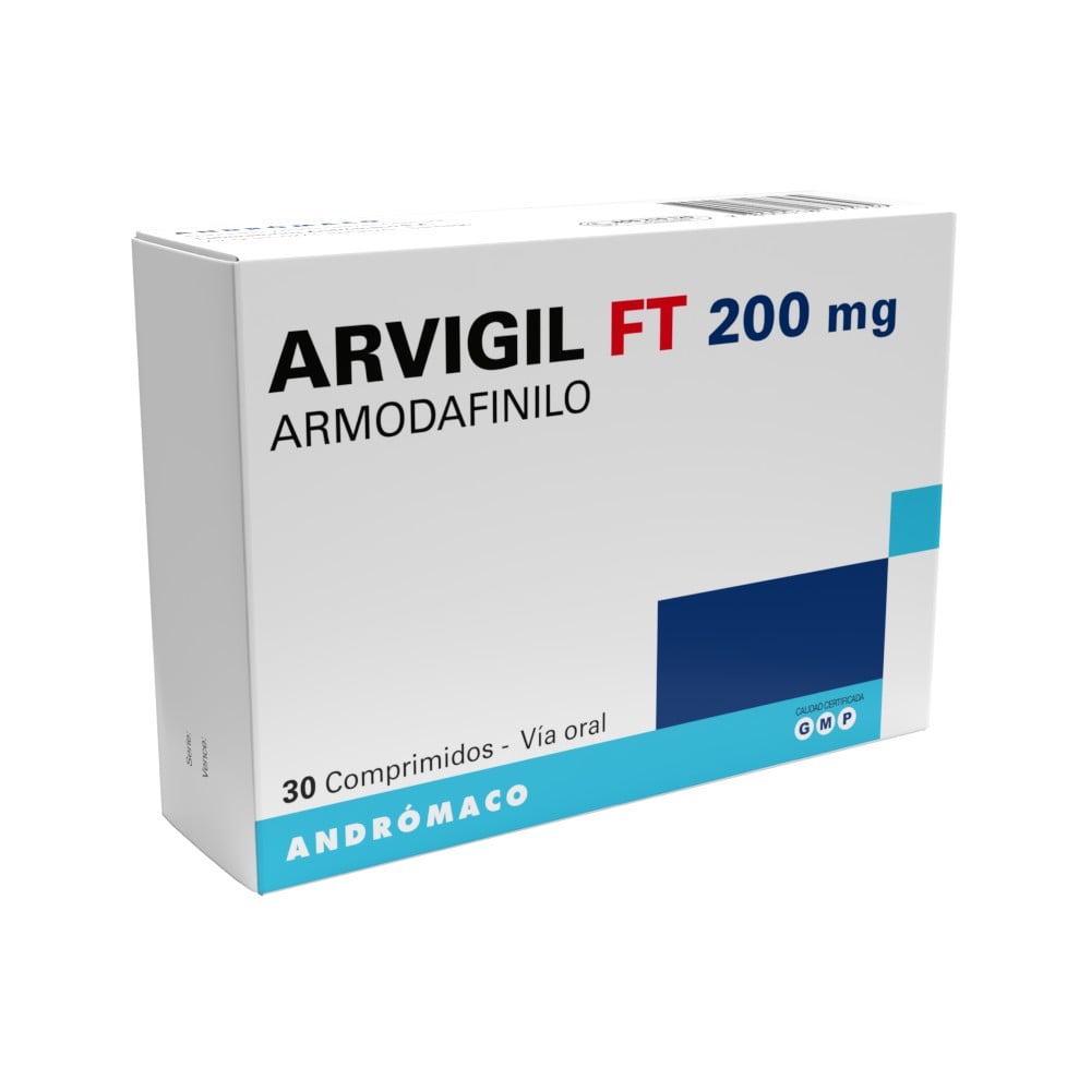Arvigil FT Armodafinilo 200 mg 30 Comprimidos