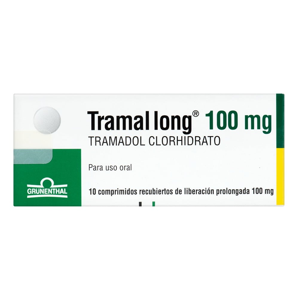 Tramal Long 100 mg 10 Comprimidos Recubiertos De Liberacion Prolongada
