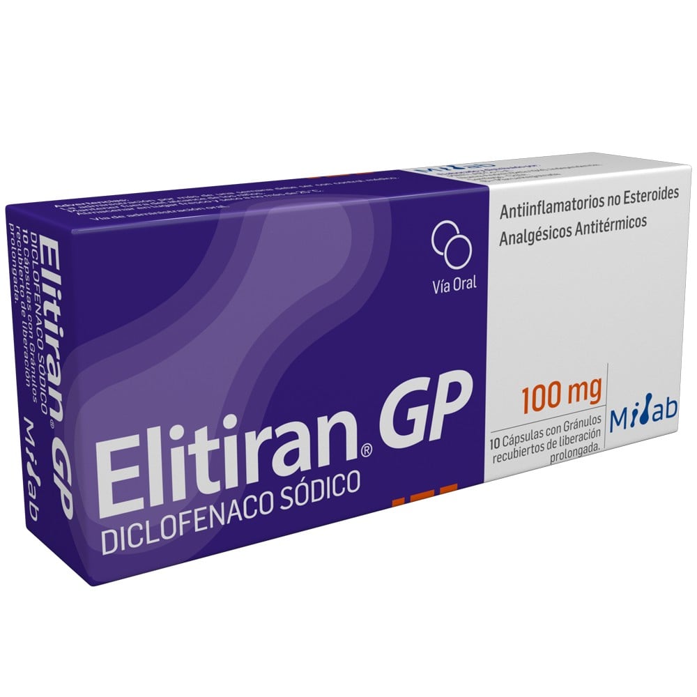 ELITIRAN-GP CÁPSULAS CON GRÁNULOS RECUBIERTOS  DE LIBERACIÓN PROLONGADA 100 mg