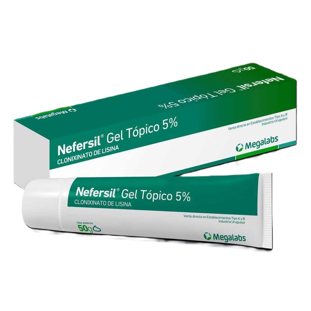 Nefersil Clonixinato De Lisina 5% Gel Tópico 50 gr