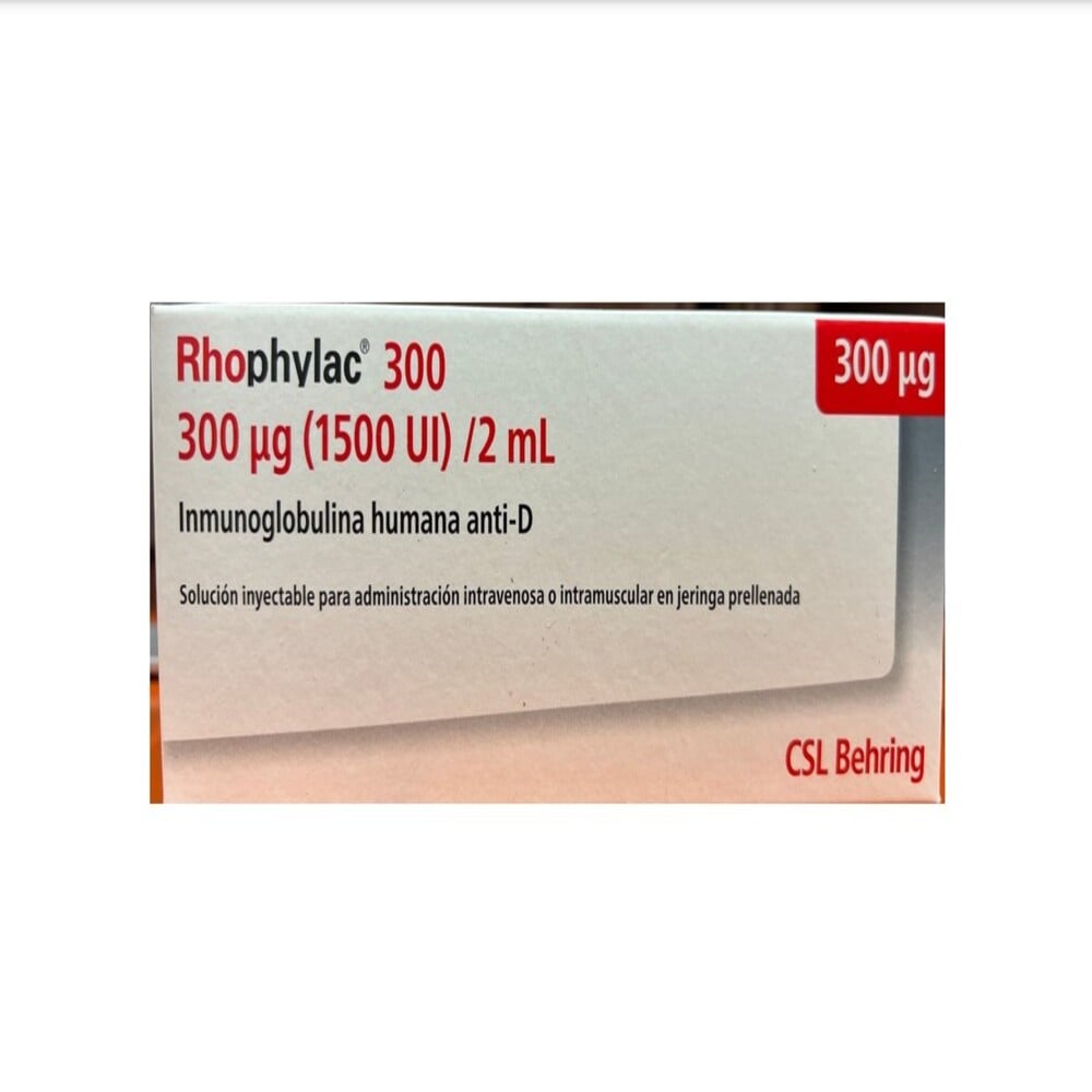 RHOPHYLAC SOLUCIÓN INYECTABLE 300 mcg/2 mL