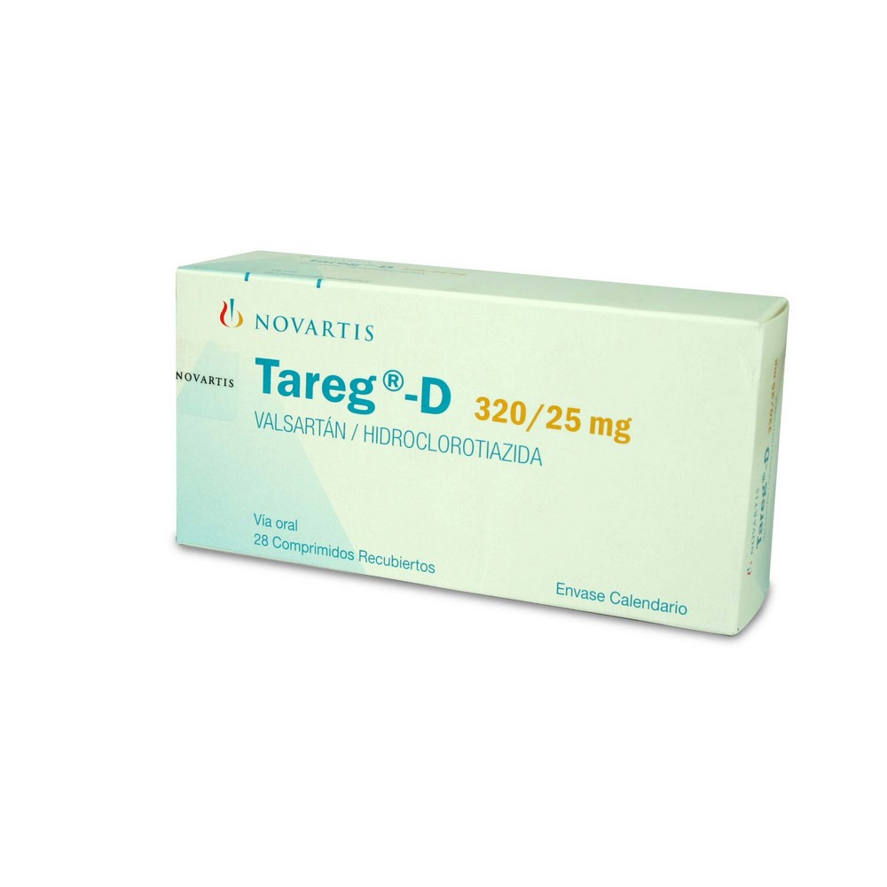 TAREG COMPRIMIDOS RECUBIERTOS 320 mg (VALSARTÁN)