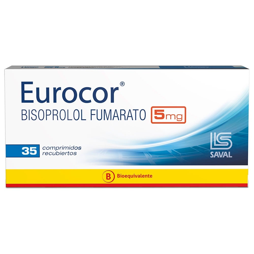 Eurocor Bisoprolol 5 mg 35 Comprimidos Recubiertoss