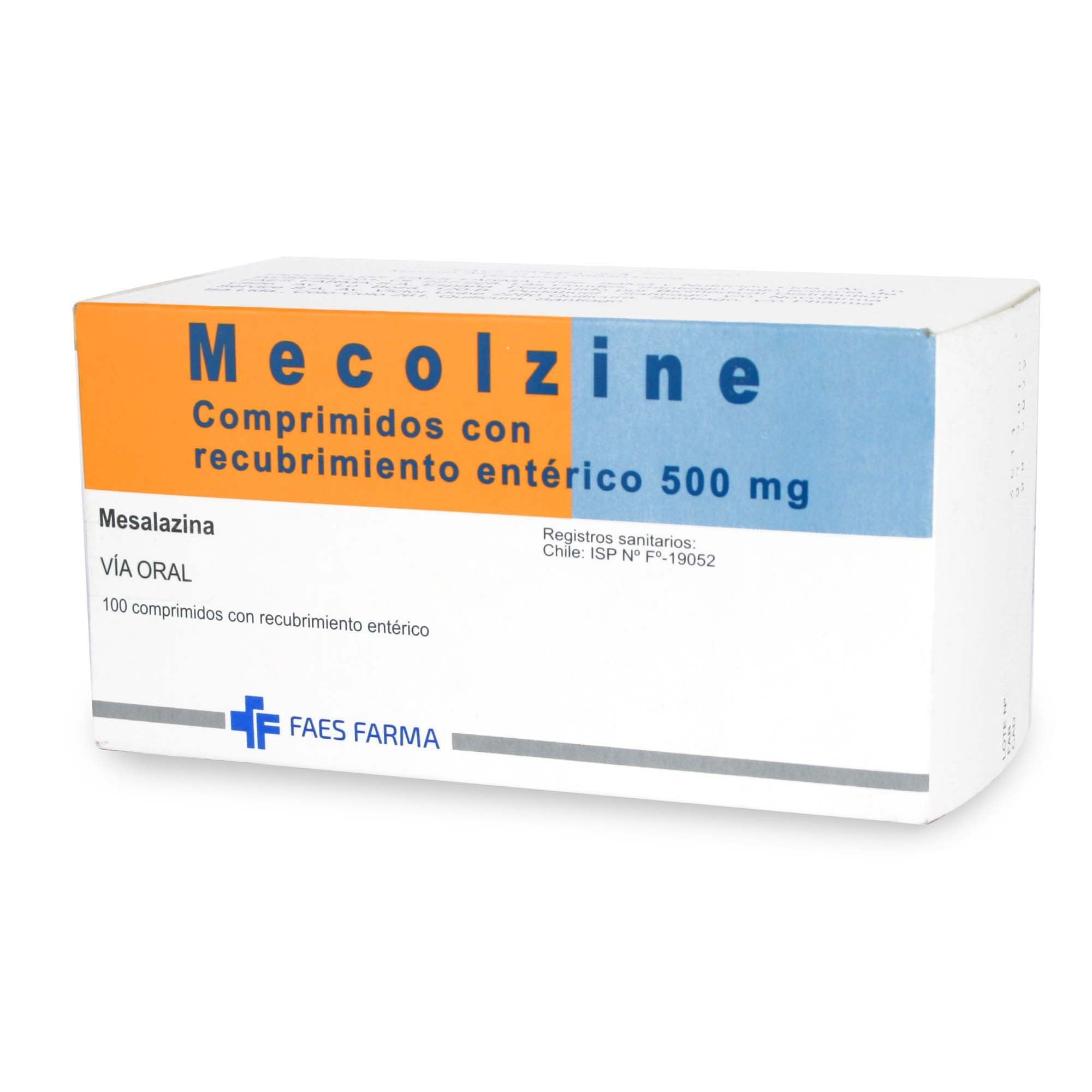 MECOLZINE SUPOSITORIOS 500 mg (MESALAZINA)