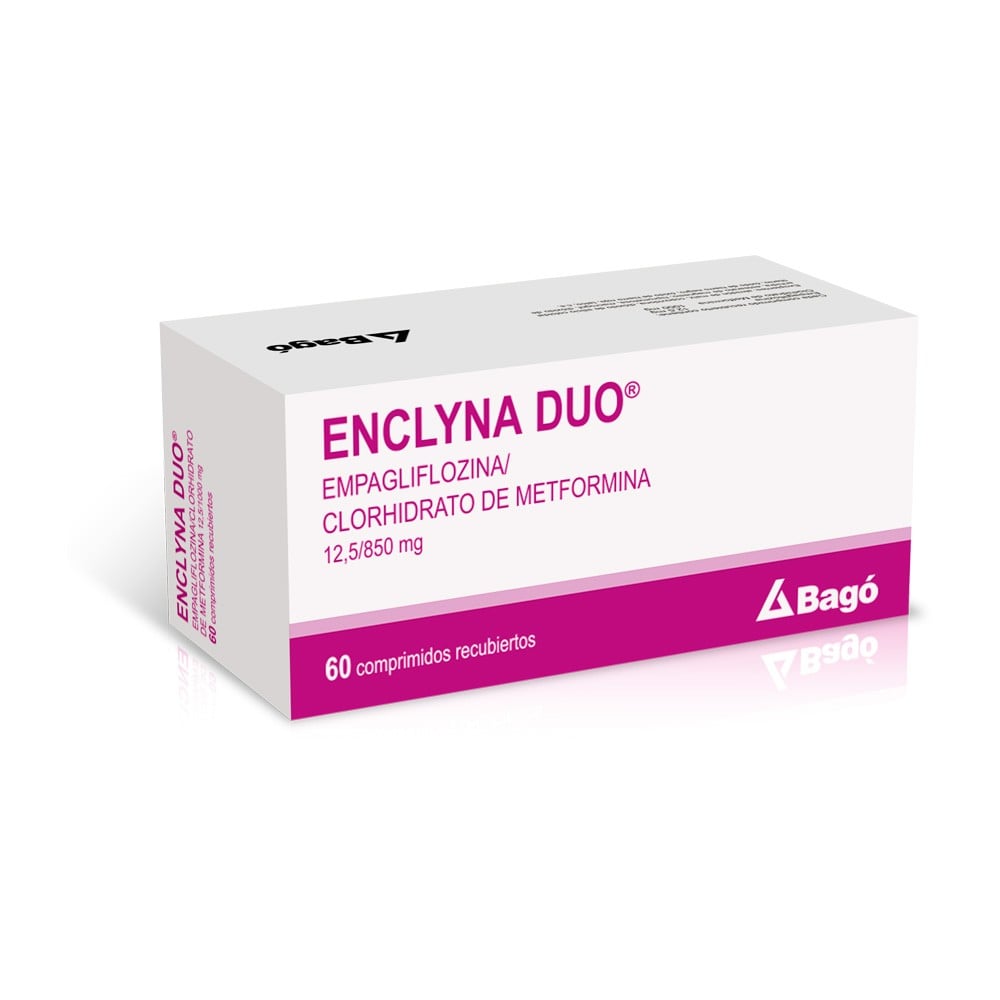 Enclyna Duo Empagliflozina 12,5 mg / Metformina Clorhidrato 850 mg 60 Comprimidos