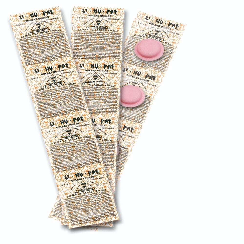 Obleas Chinas Ácido Acetilsalisilico 15 mg 5 Obleas