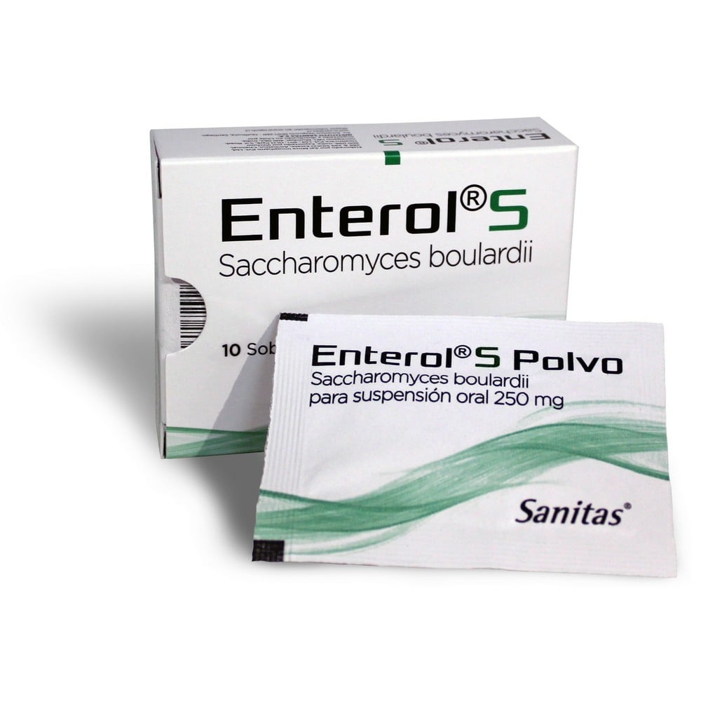 Enterol S Saccharomyces Boulardii 250 mg Suspensión Oral 10 Sobres