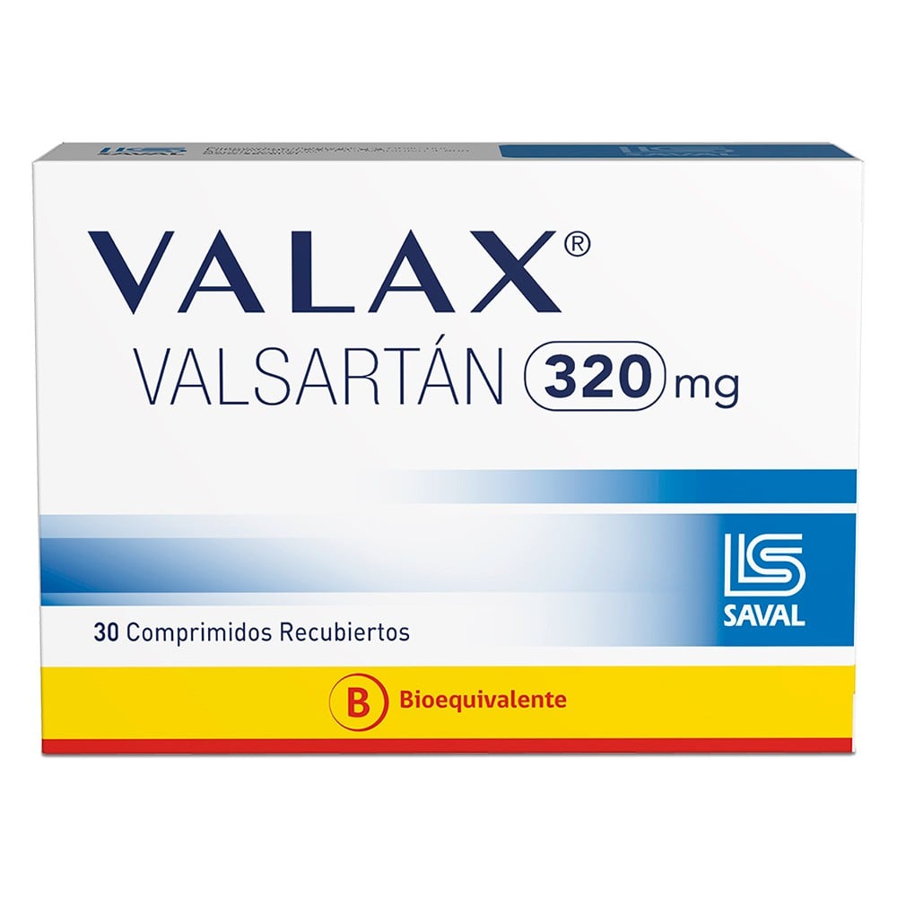 Valax Valsartán 320 mg 30 Comprimidos Recubiertos