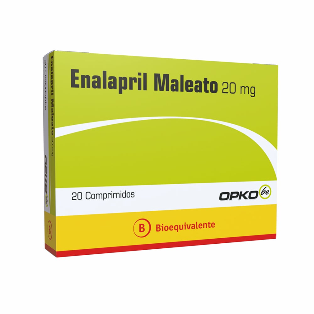 Enalapril 10 mg 20 Comprimidos