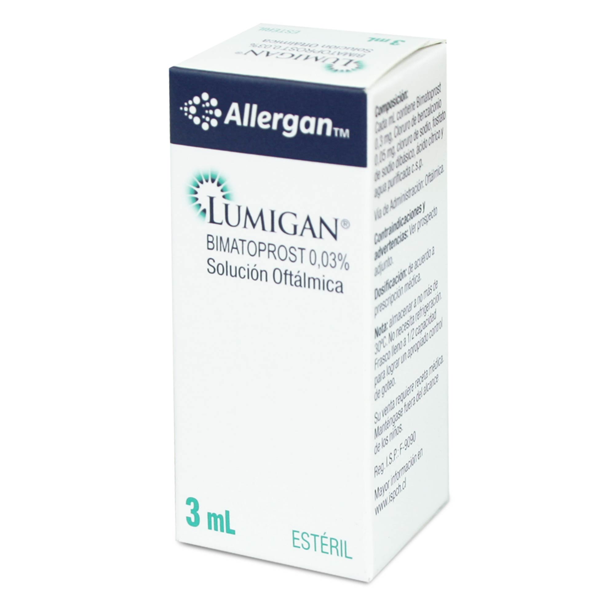 Lumigan Bimatoprost 0,03% Solución Oftalmica 3 mL