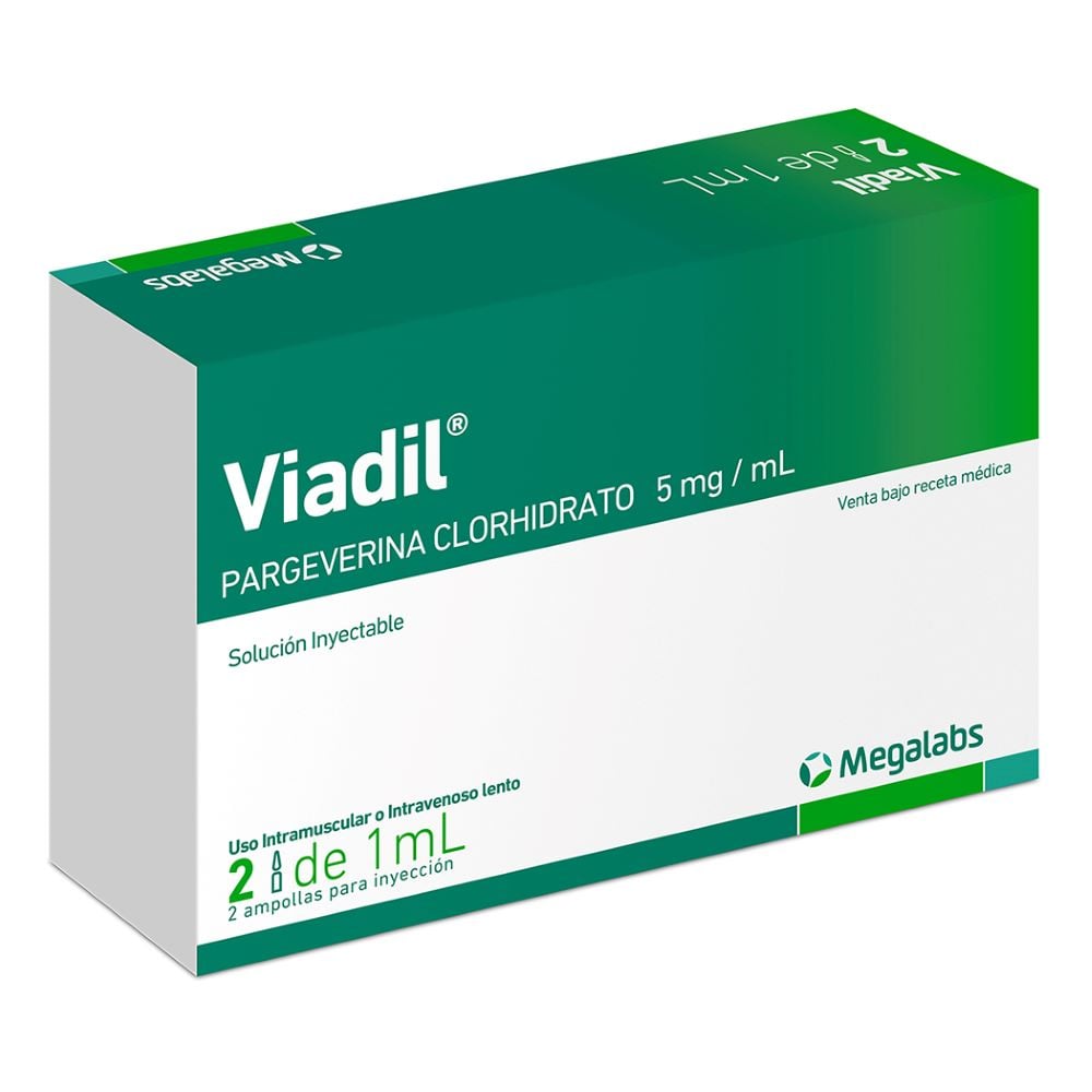 Viadil Pargeverina 5 mg / mL Solución Inyectable 2 Ampollas