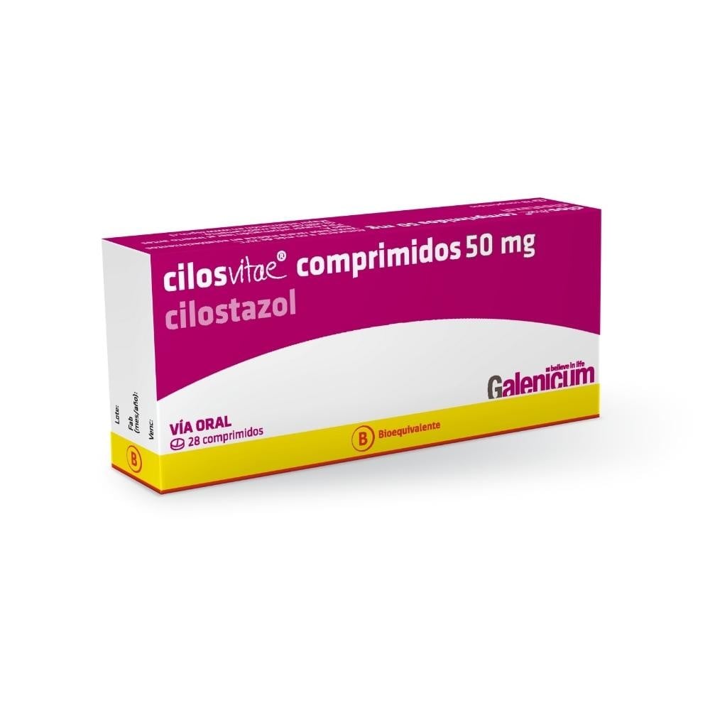 Cilosvitae Cilostazol 50mg 28 Comprimidos