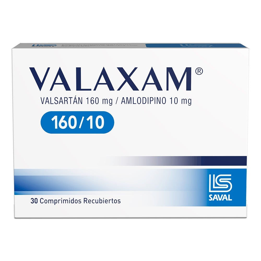Valaxam AmLodipino 160 mg 30 Comprimidos