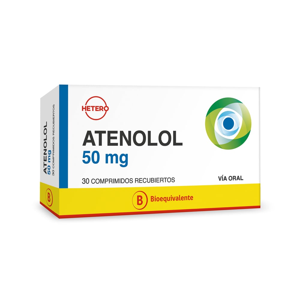 Atenolol 50 mg 20 Comprimidos