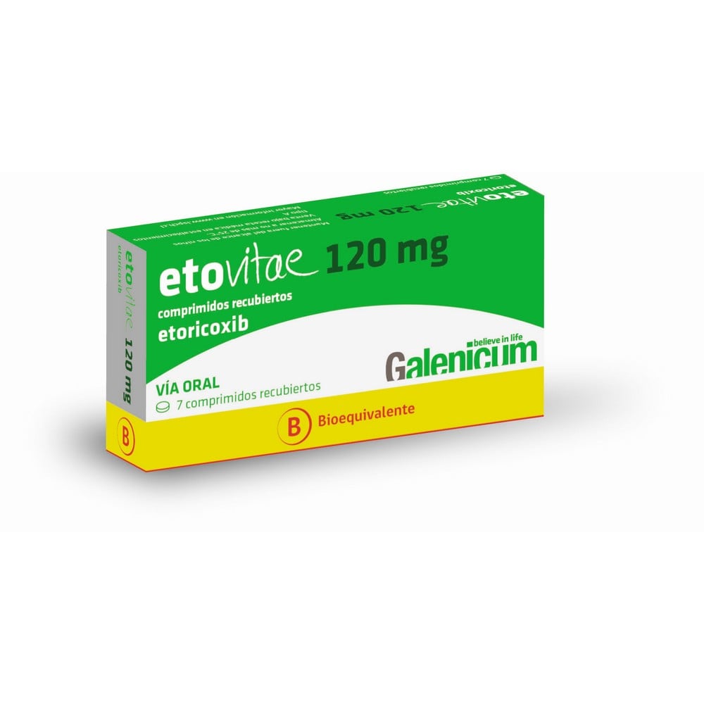 Etovitae 120 Etoricoxib 120 mg 7 Comprimidos Recubiertos