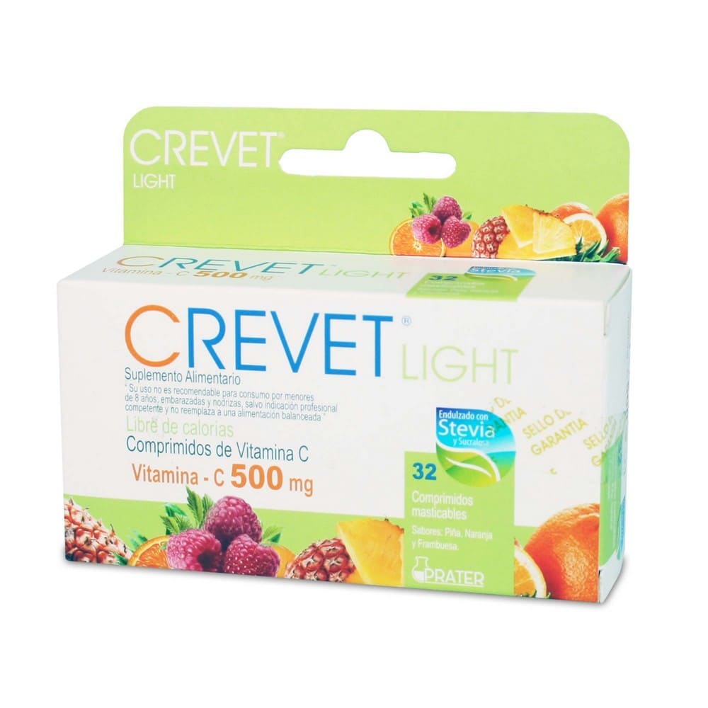 Crevet Light Suplemento Alimentario 500 mg 32 Comprimidos