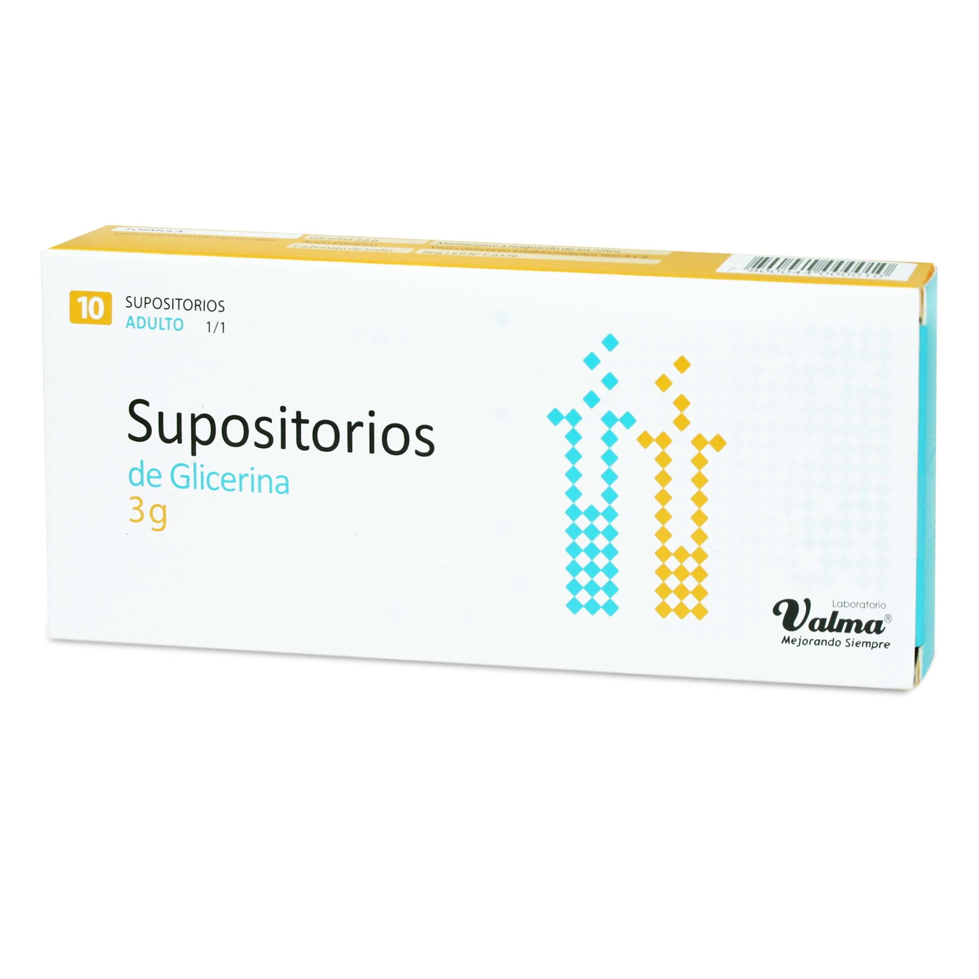 Glicerina 3 gr 10 Supositorios