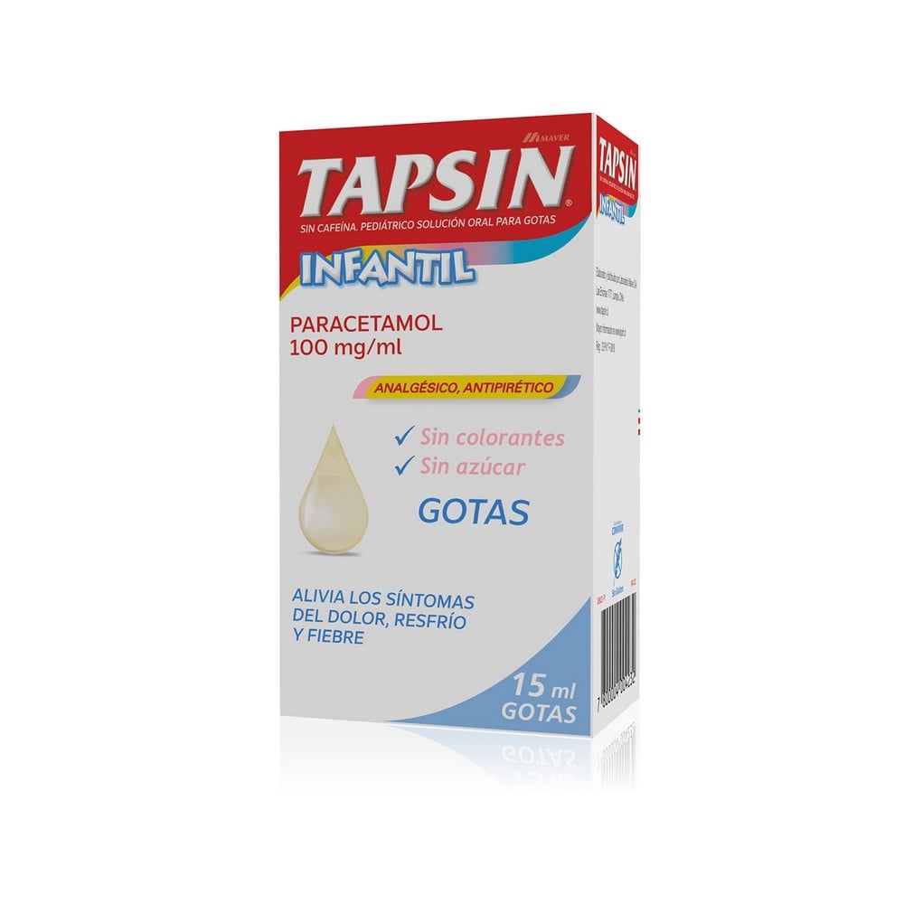 Tapsin Paracetamol 100 mg/ml Gotas 15 mL