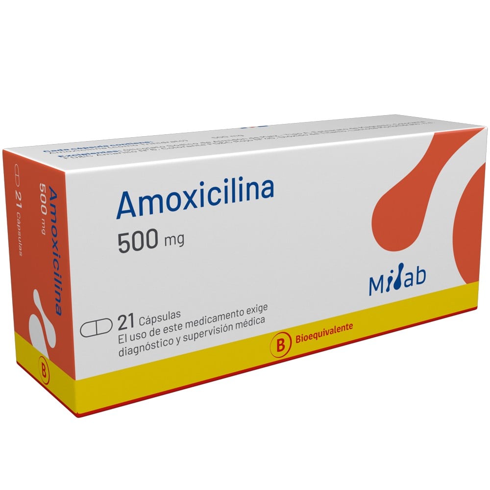 Amoxicilina 500 mg 21 Cápsulas