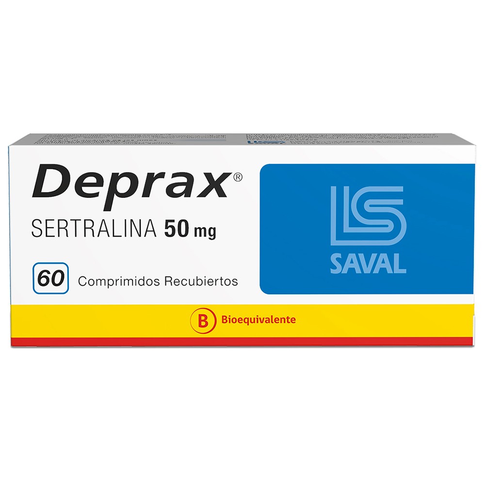 Deprax Sertralina 50 mg 60 Comprimidos
