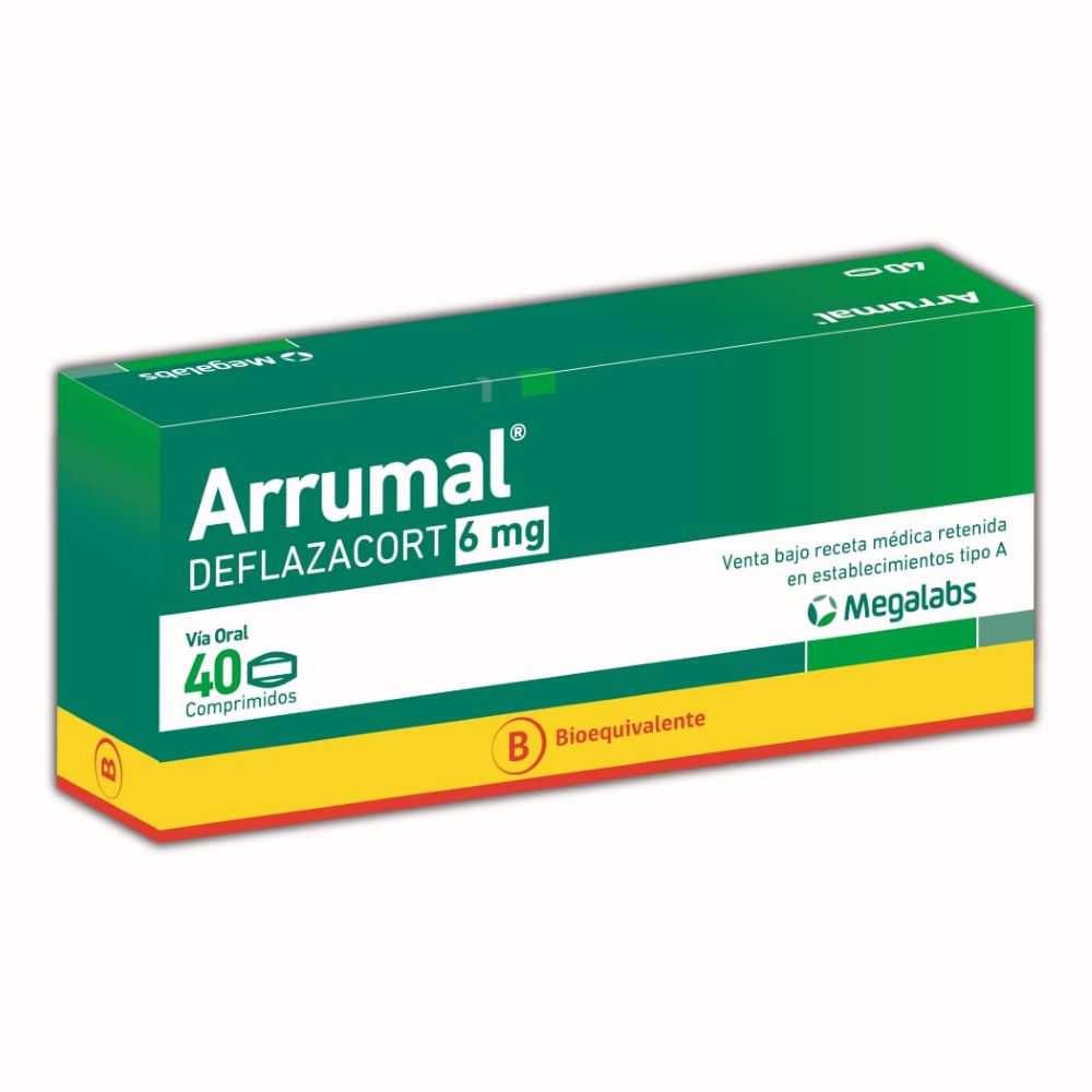 Arrumal 6 Deflazacort 6 mg 40 Comprimidos