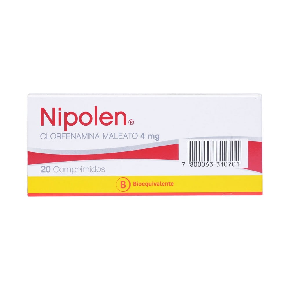 NIPOLEN JARABE 2,5 mg/5 mL (CLORFENAMINA)