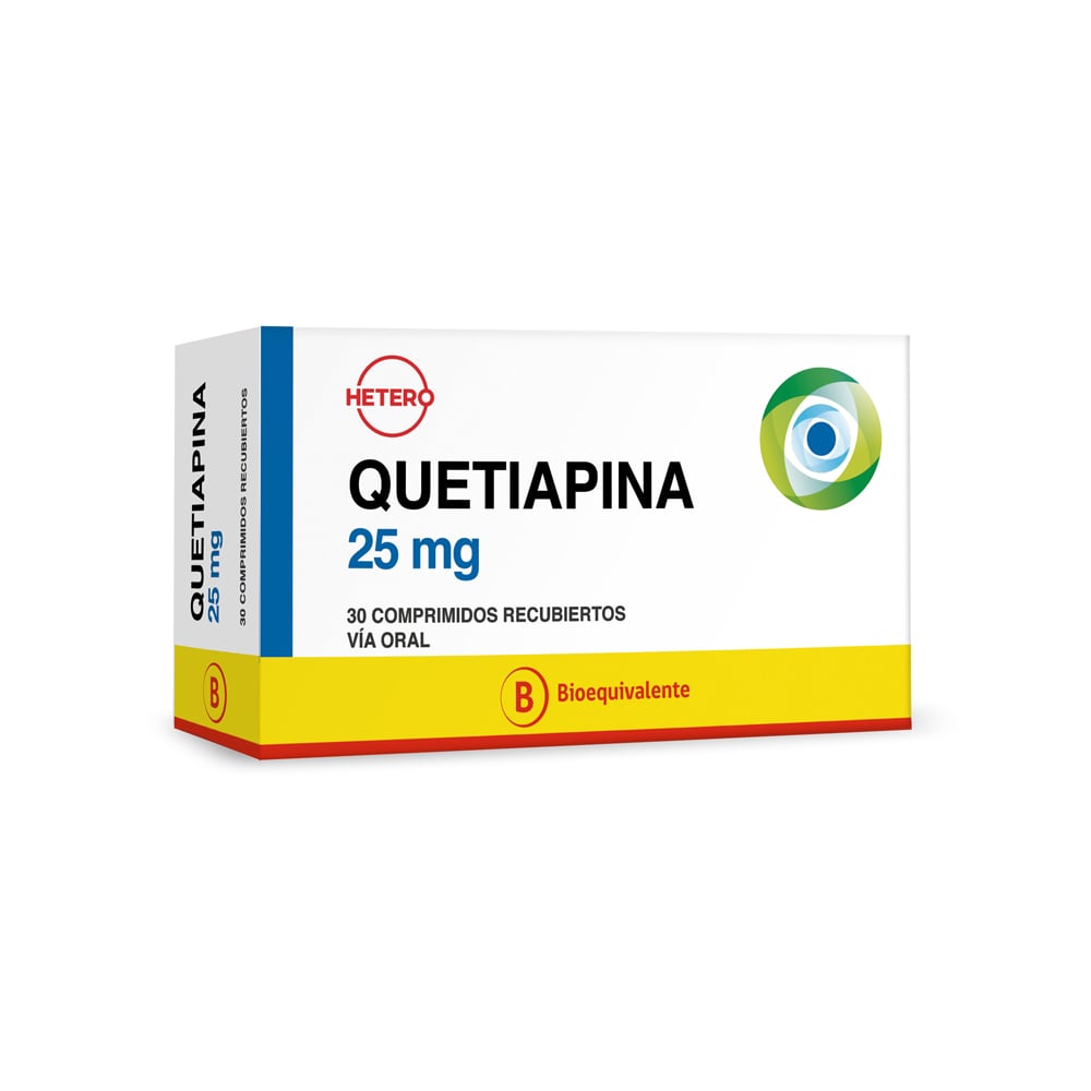 Quetiapina 25 mg 30 Comprimidos
