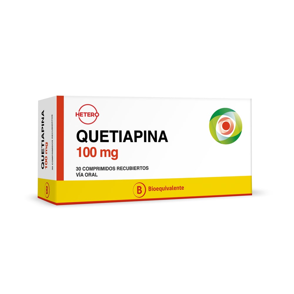 Quetiapina 100 mg 30 Comprimidos Recubiertos
