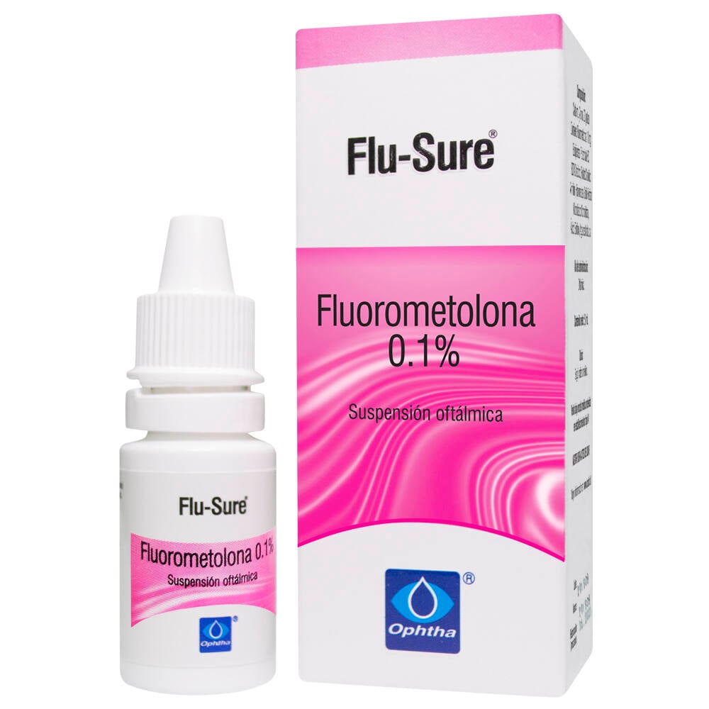 Flu-Sure Fluorometolona 0,1% Suspensión Oftálmica 5 mL