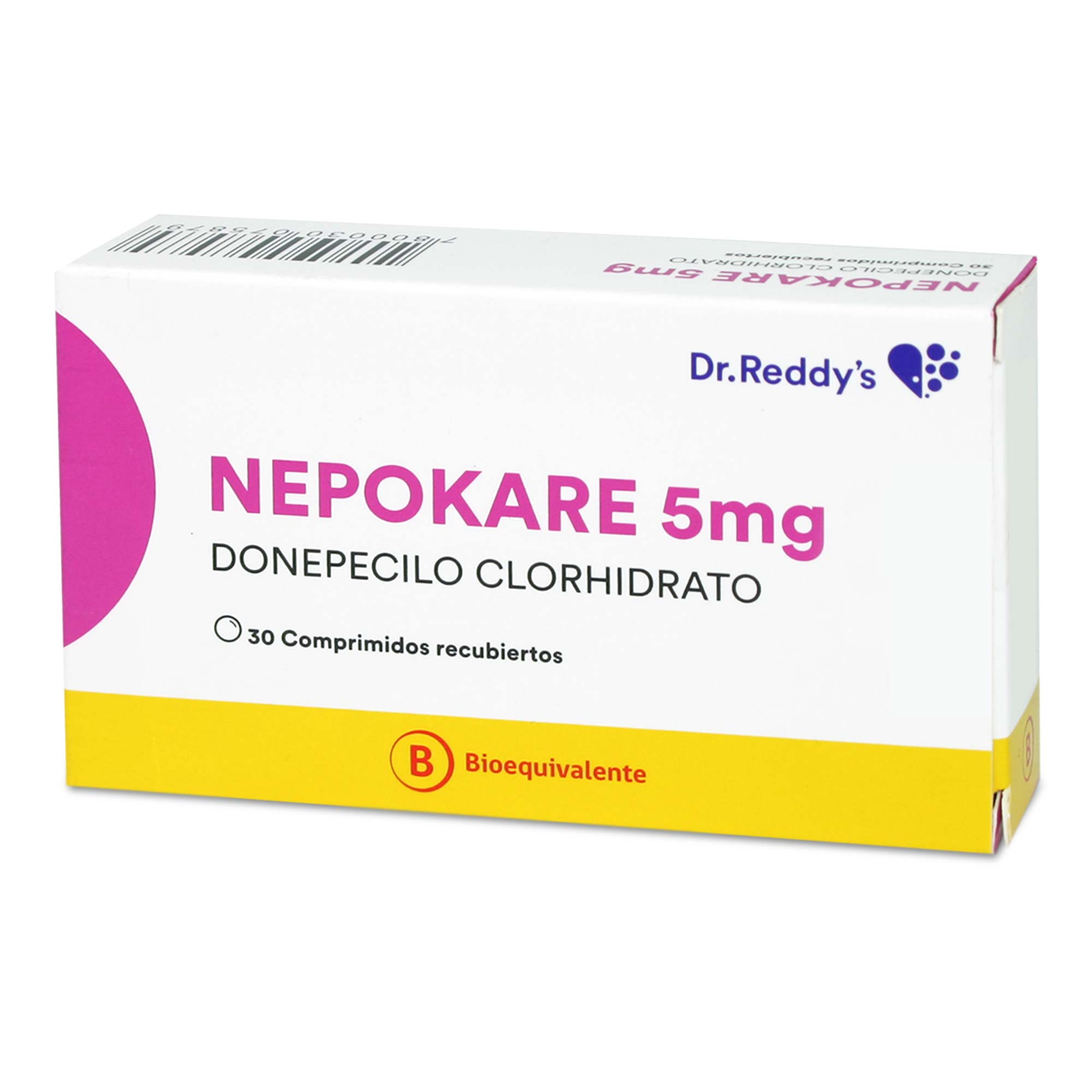 Nepokare Donepecilo Clorhidrato 5 mg 30 Comprimidos