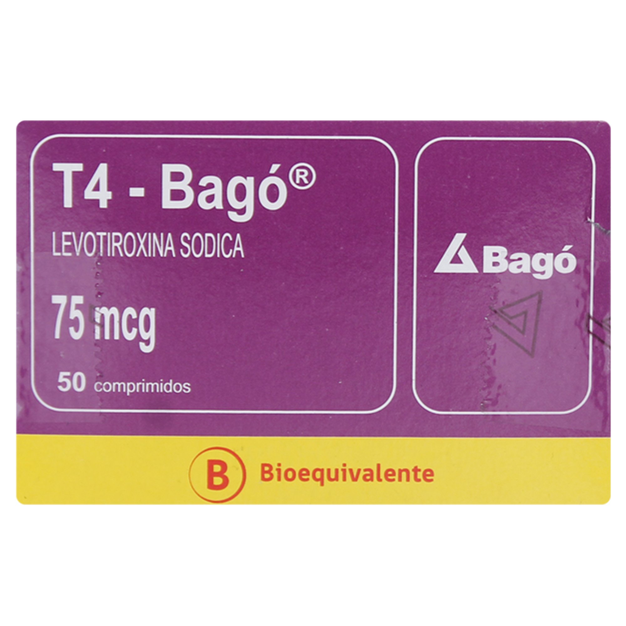 T4 75 Levotiroxina 75 mcg 50 Comprimidos