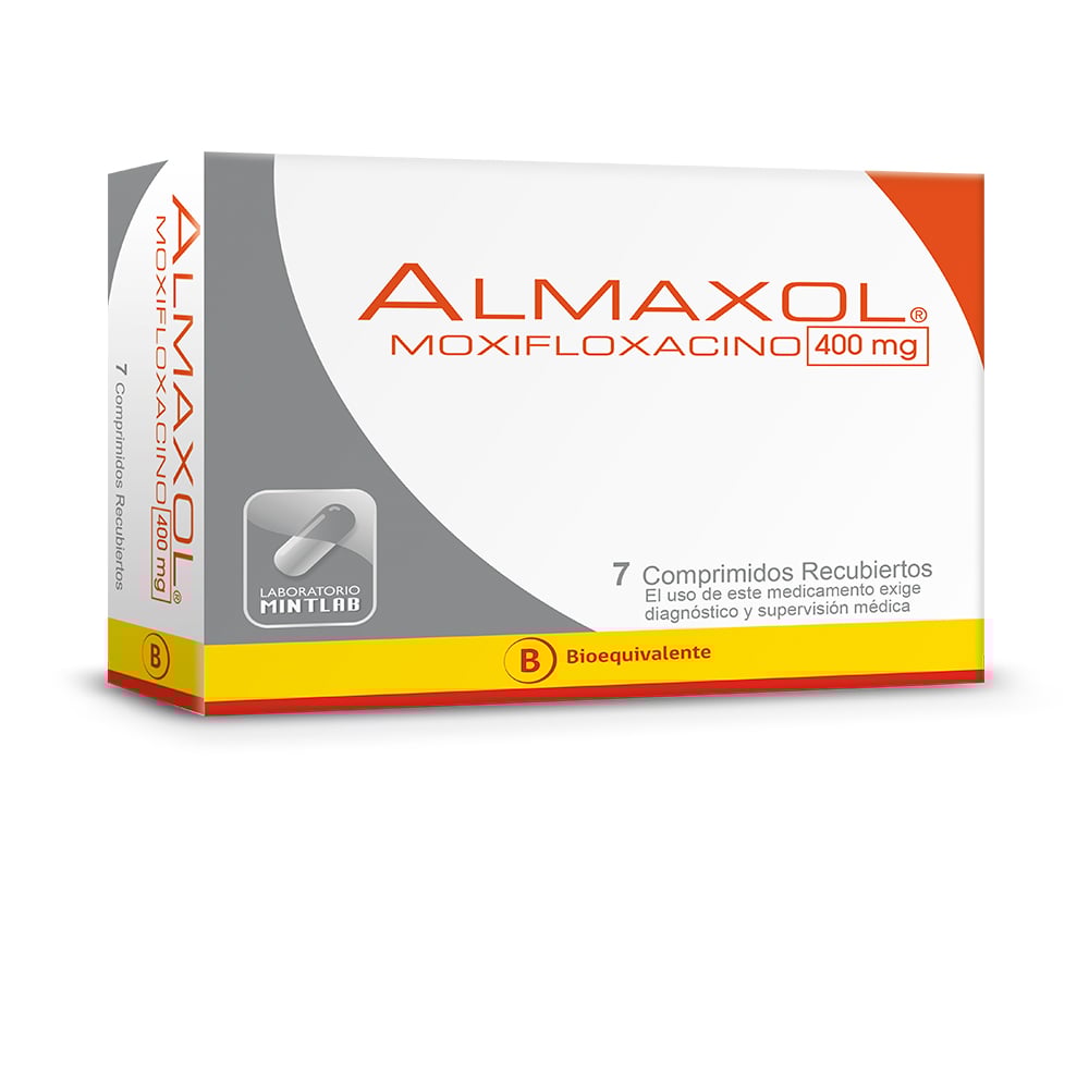Almaxol Moxifloxacino 400 mg 7 Comprimidos Recubierto
