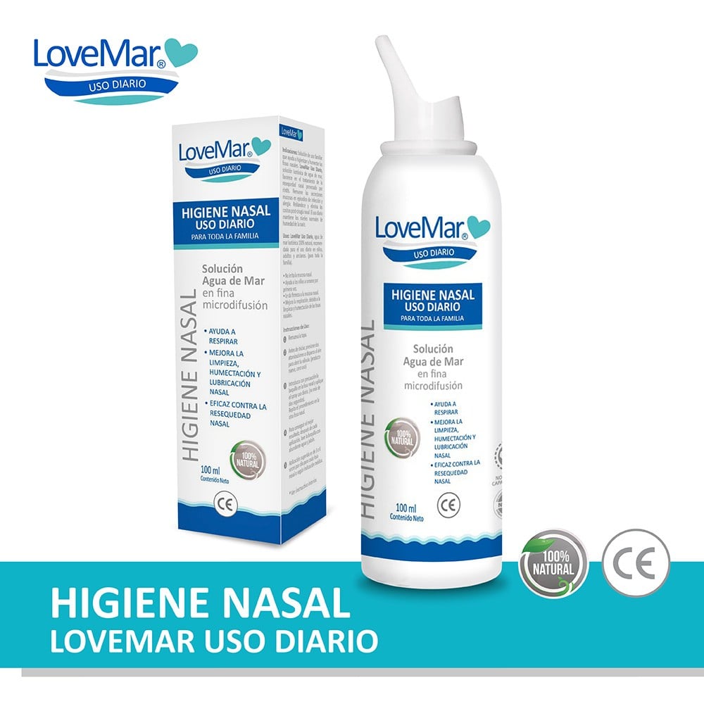 Lovemar uso familiar Agua de Mar Isotónica 100 mL
