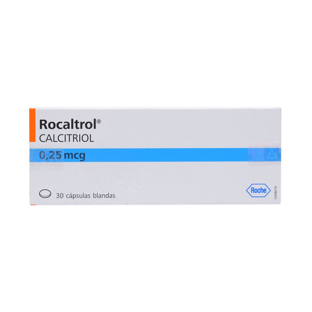 Rocaltrol Calcitriol 0,25 mcg 30 Cápsulas Blandas