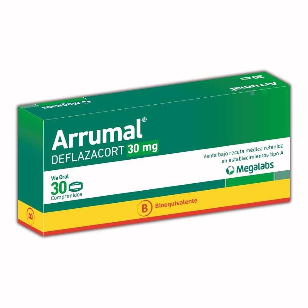 Arrumal 30 Deflazacort 30 mg 30 Comprimidos
