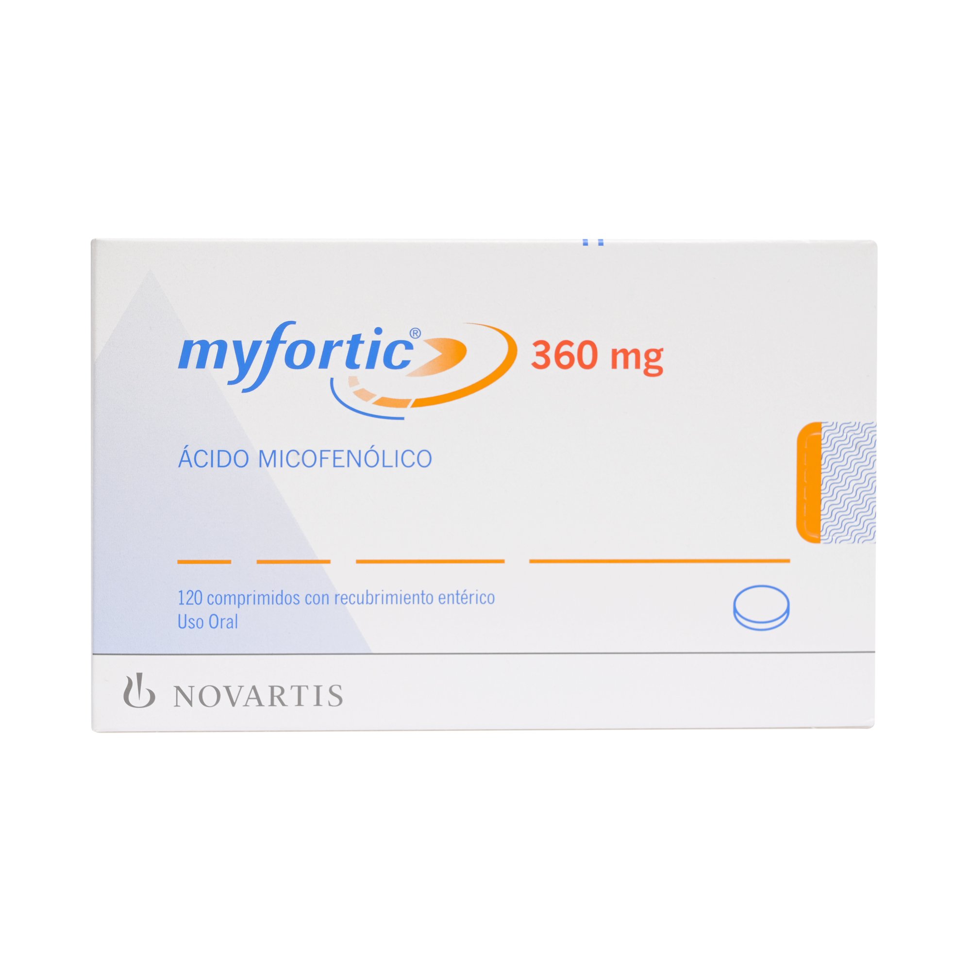 MYFORTIC COMPRIMIDOS CON RECUBRIMIENTO ENTÉRICO 360 mg (ÁCIDO MICOFENÓLICO)