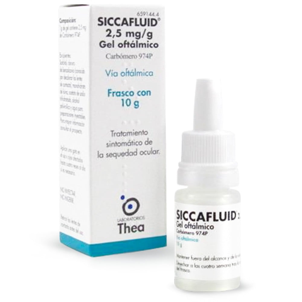 Siccafluid Carbomero 974p 0,25% Gel Oftalmico 10 gr
