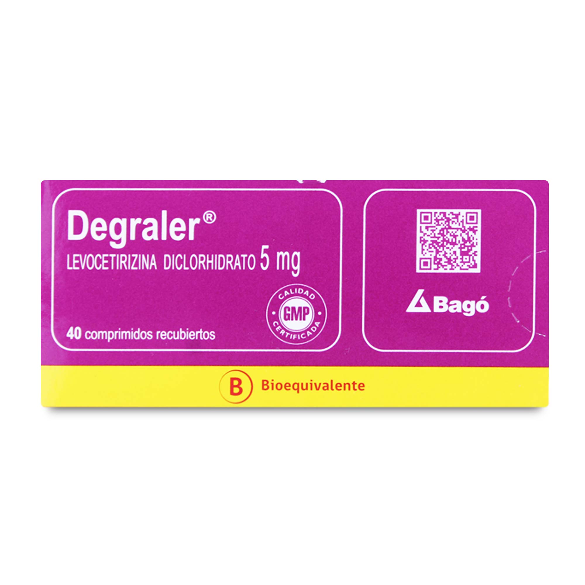 DEGRALER COMPRIMIDOS RECUBIERTOS 5 mg (LEVOCETIRIZINA DICLORHIDRATO)