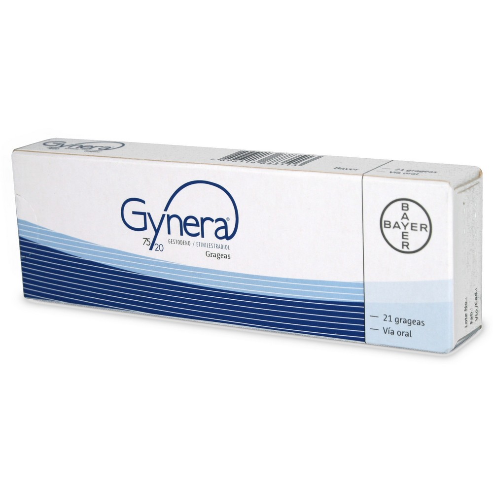Gynera 75/20 Gestodeno 0,075 mg 21 Grageas